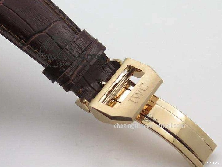 MIROTIME 0331 Portuguese Real PR IW500127 RG ZF 1:1 Best Edition Grey Red Dial On Brown Leather Strap A52010 V AllSeason 7331